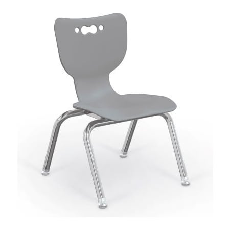 Mooreco Balt Hierarchy 12 Plastic Classroom Chair - Set of 5 - Gray 53312-5-GREY